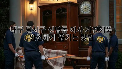 대구 달서구 신당동 이사, 가전제품 안전하게 옮기는 방법!