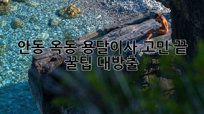 안동 옥동 용달이사🚚 고민 끝! 꿀팁 대방출🍯