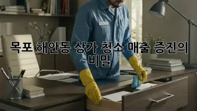 목포 해안동 상가 청소: 매출 증진의 비밀